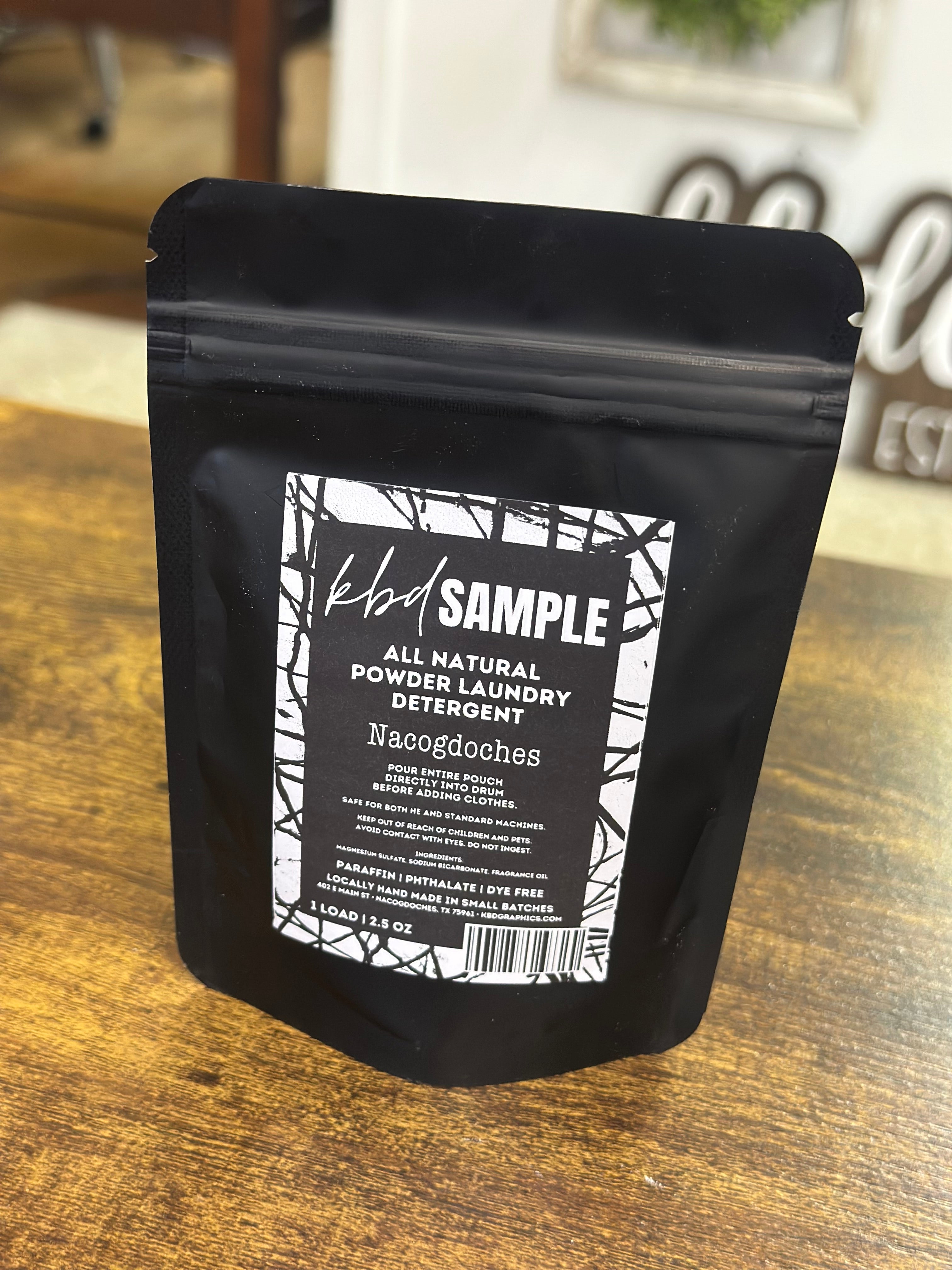 Sample Powdered Laundry Detergent (Regular) – KBD Graphics