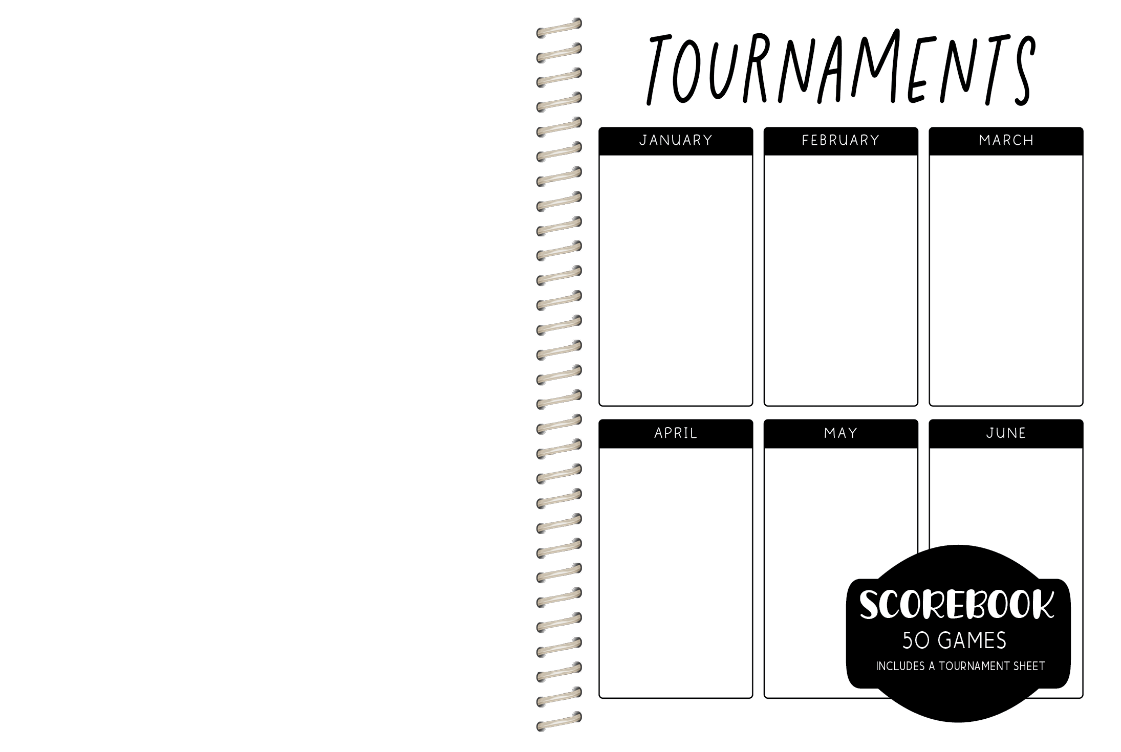 Softball Scorebook  -  CUSTOM DESIGN