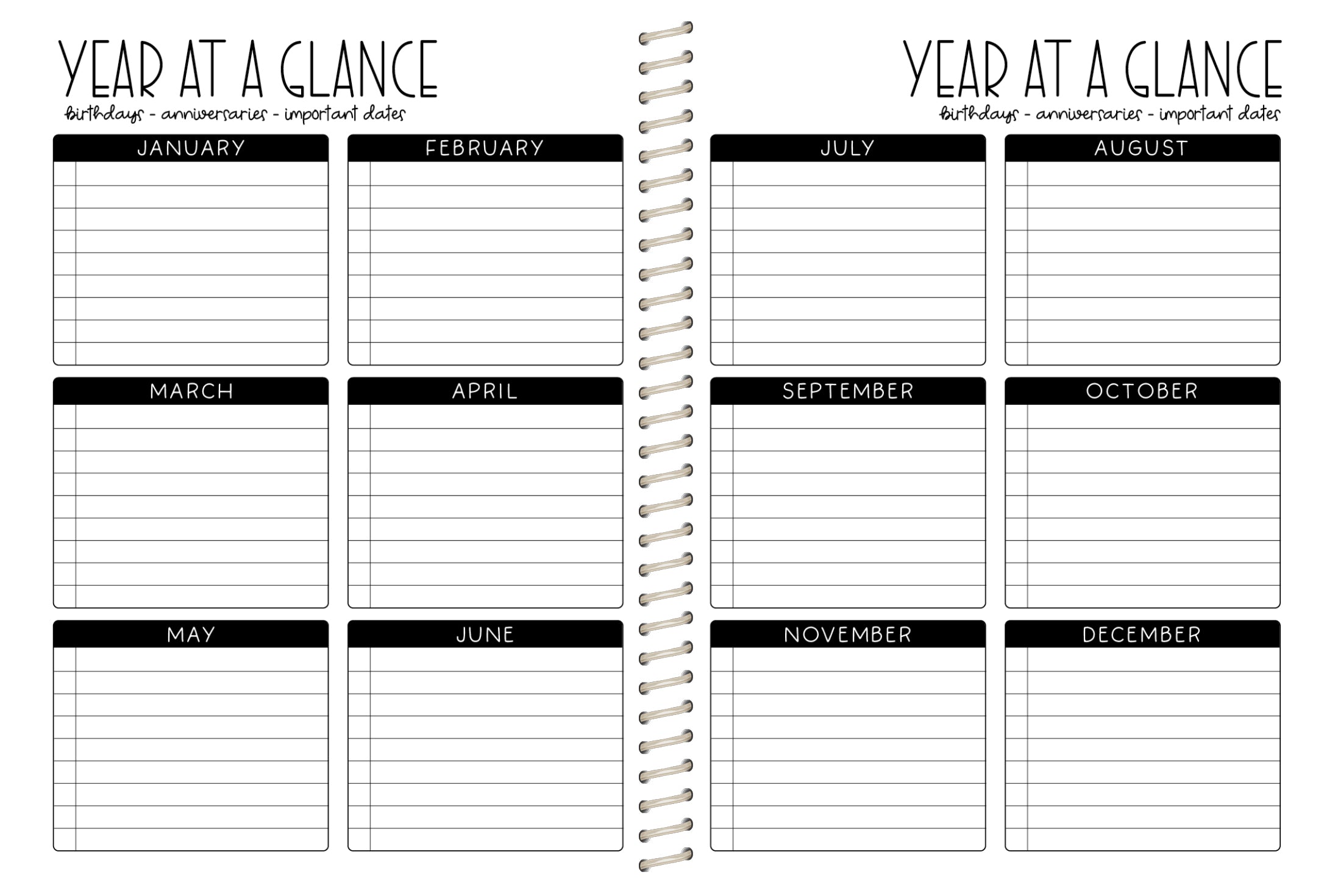 2024 Printed Weekly Planner - LEOPARD NAIL TECH