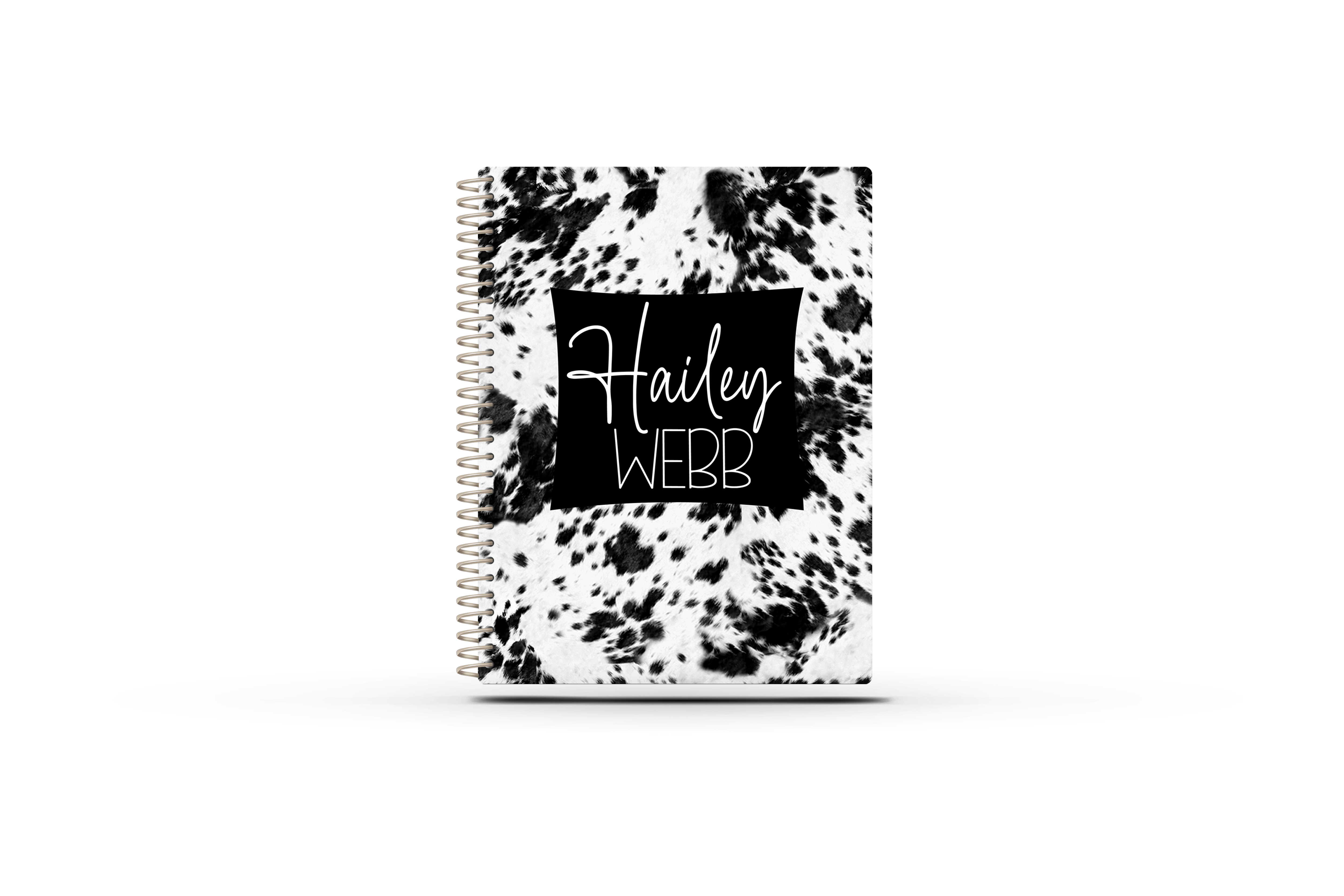 Photography Appointment Book - BLACK COWHIDE