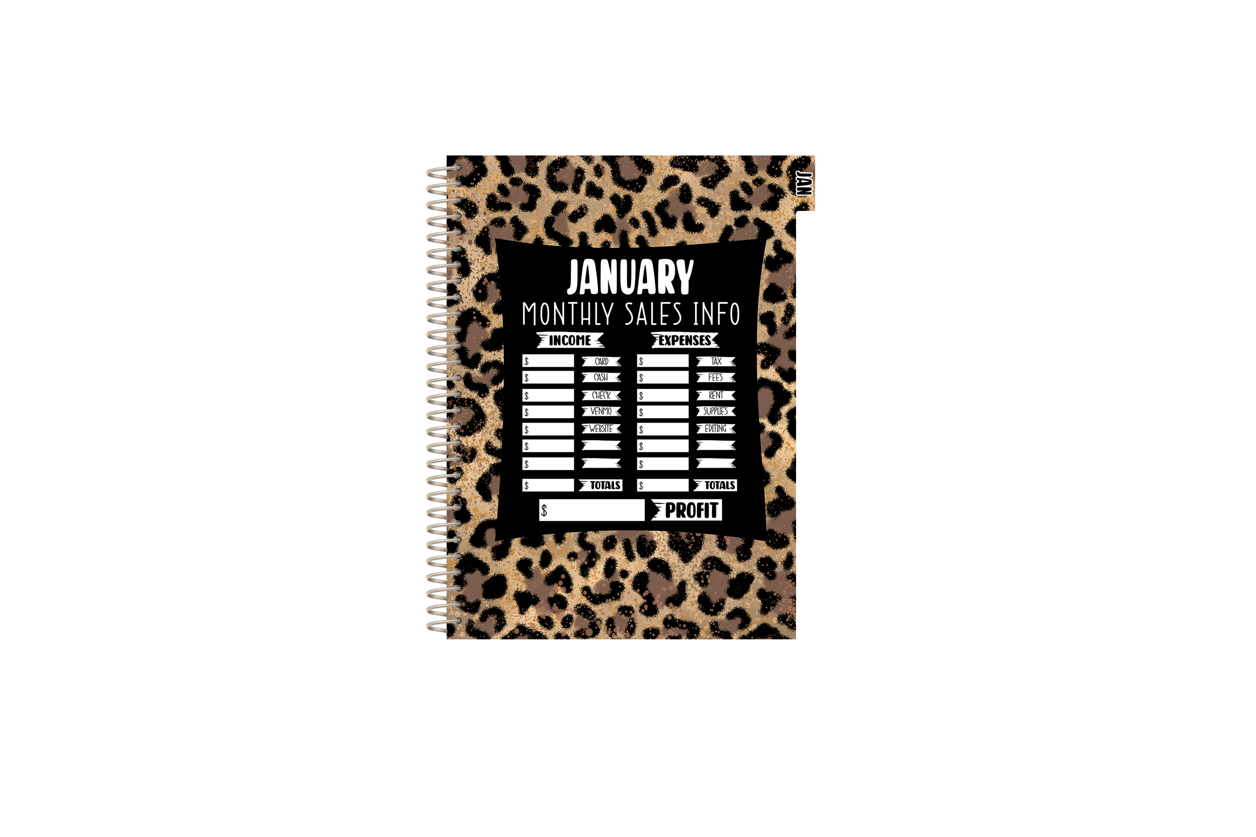 Photography Appointment Book - LEOPARD DARK