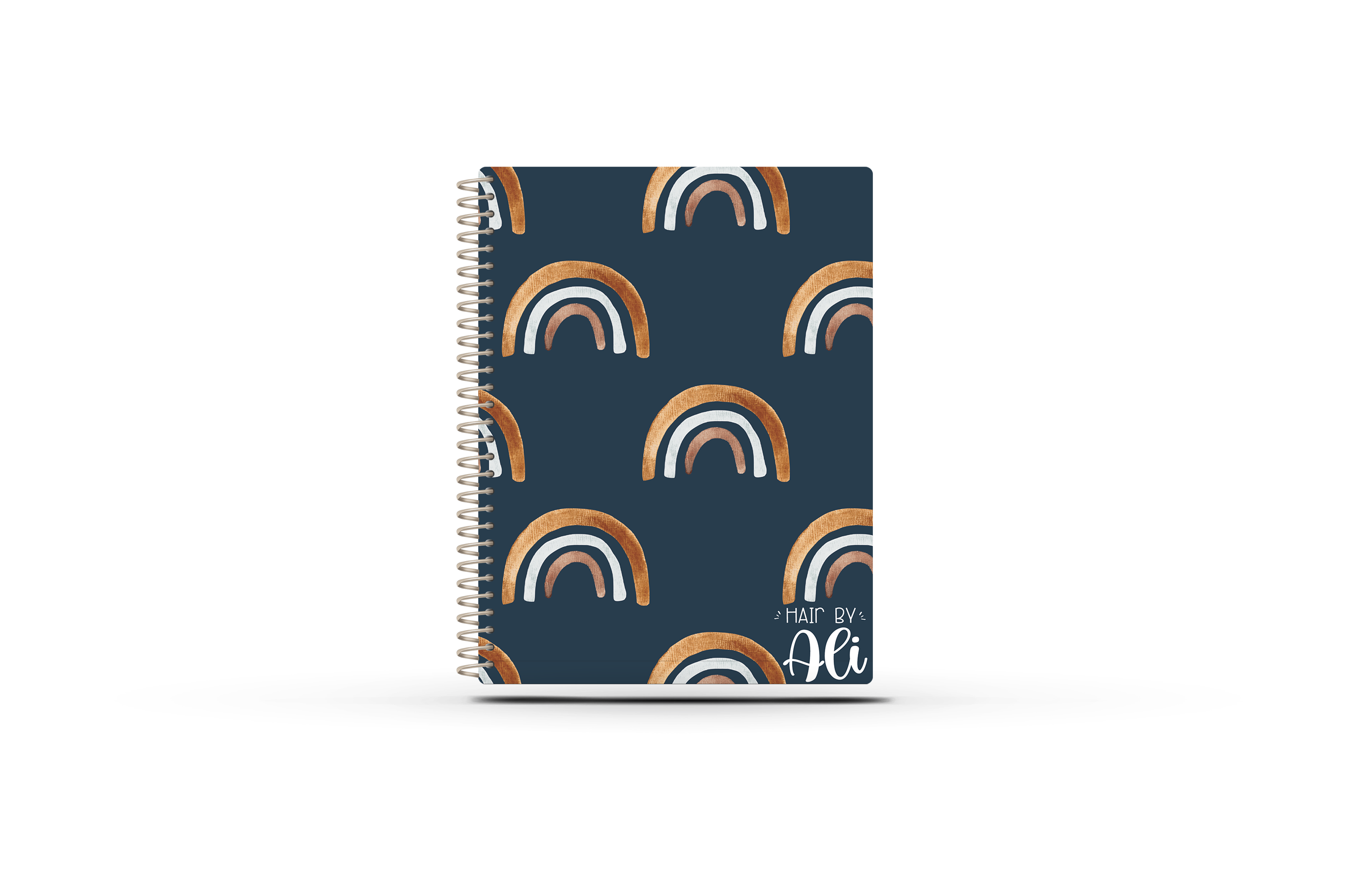 Sales Tracker Appointment Book - NAVY RAINBOW