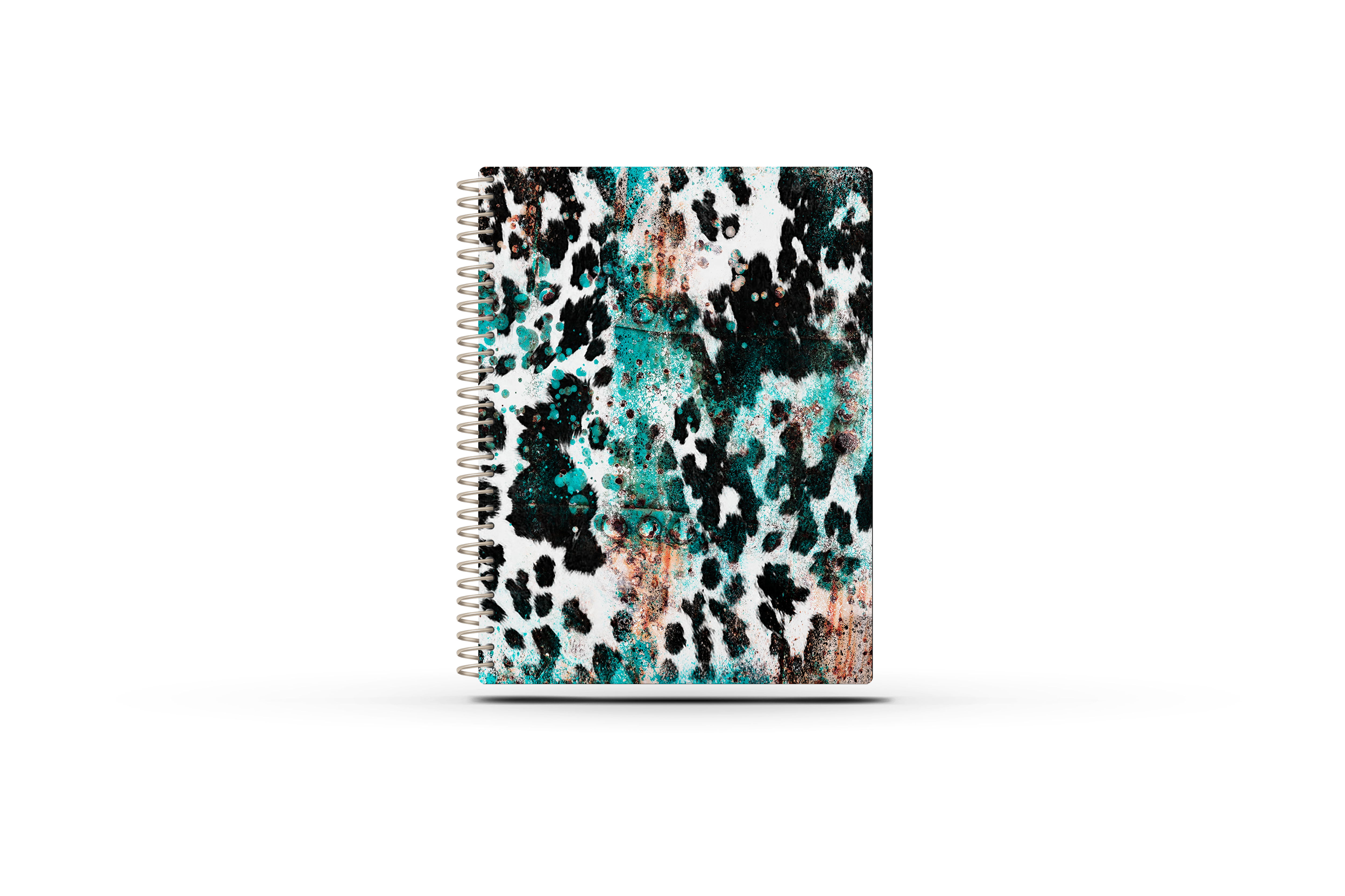 Sales Tracker Appointment Book - RUSTIC BLACK COWHIDE