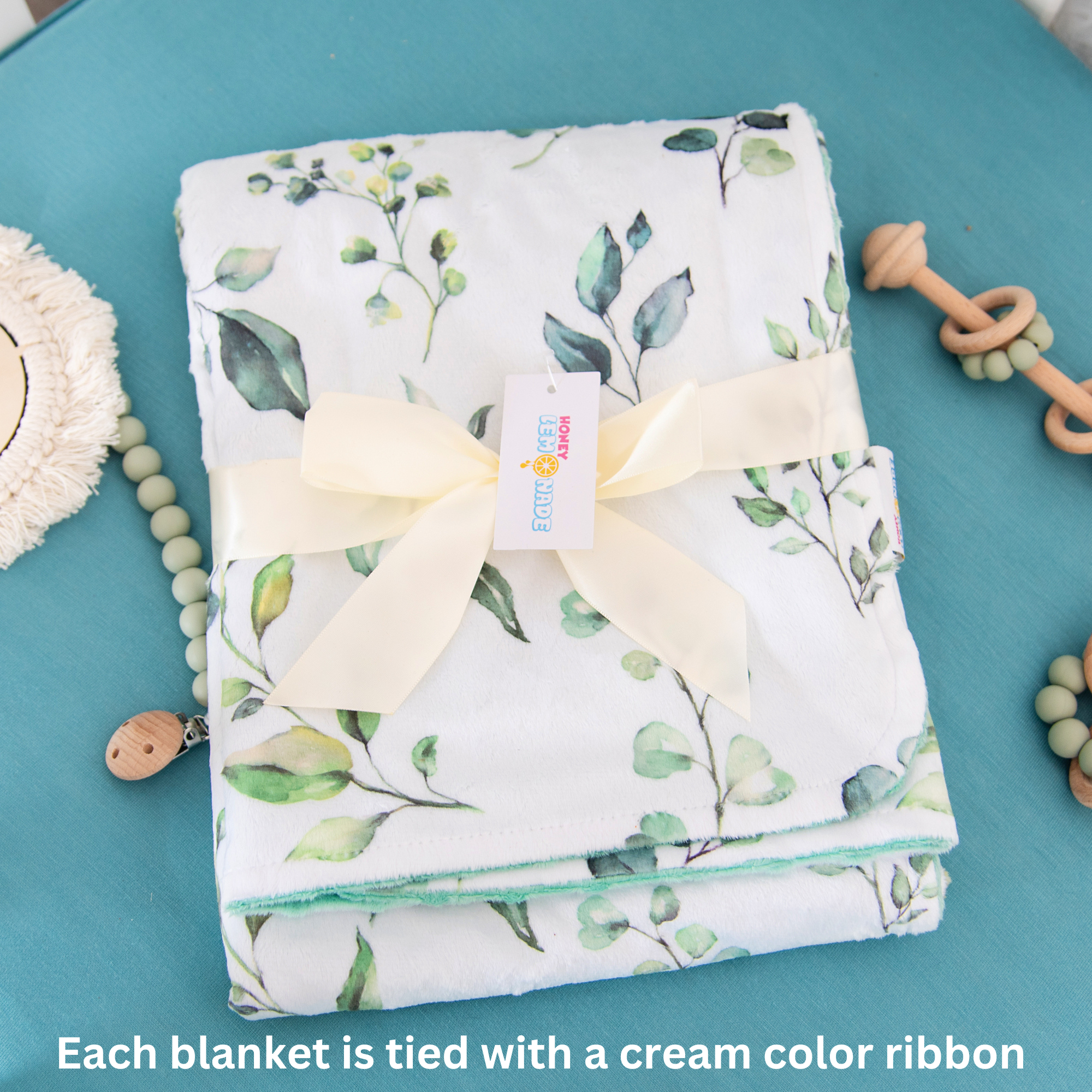 Baby & Toddler Minky Blanket - Botanical Florals