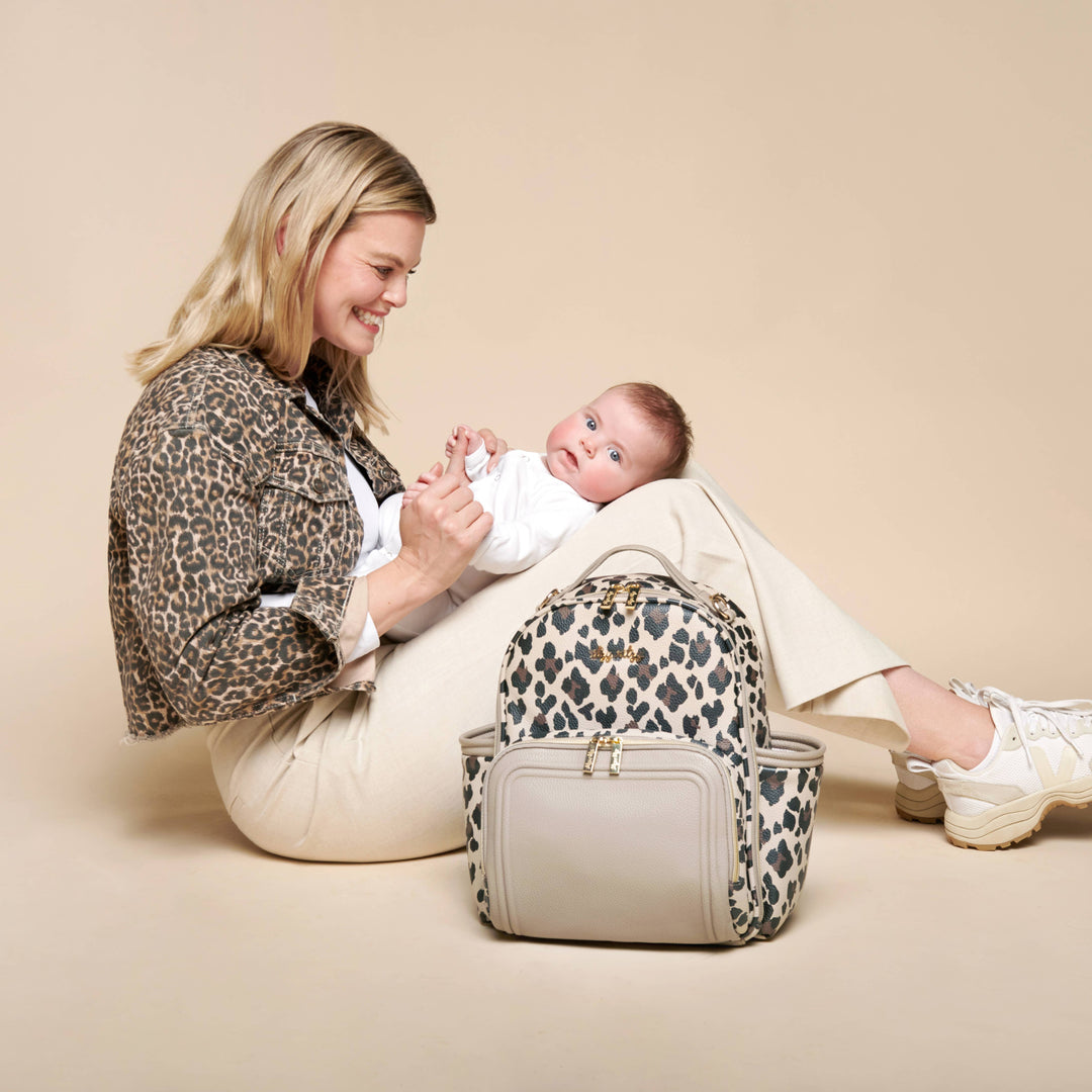 Leopard Itzy Mini Plus™ Backpack Diaper Bag