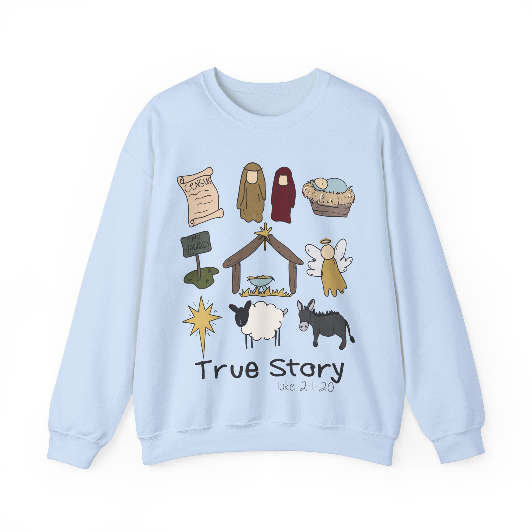 Gildan True Story Christmas Sweatshirt - Unisex Heavy Blend™ Crewneck