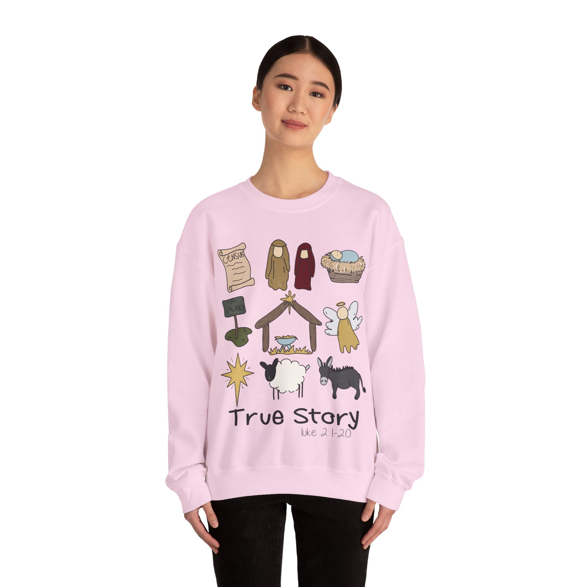 Gildan True Story Christmas Sweatshirt - Unisex Heavy Blend™ Crewneck