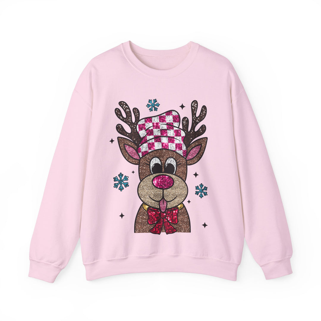 Gildan Cozy Rudolph Christmas Crewneck Sweatshirt
