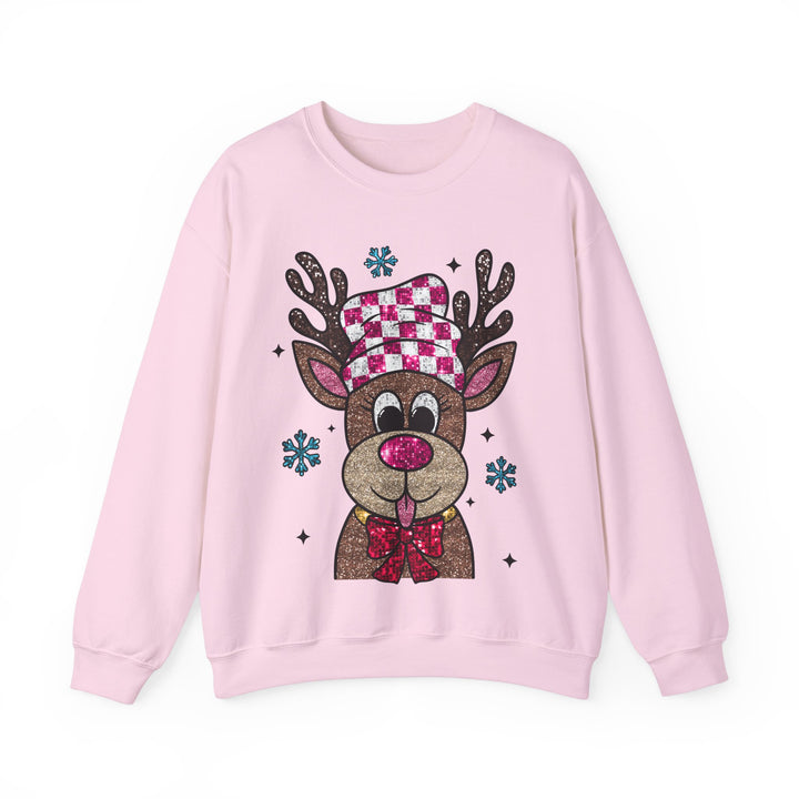 Gildan Cozy Rudolph Christmas Crewneck Sweatshirt