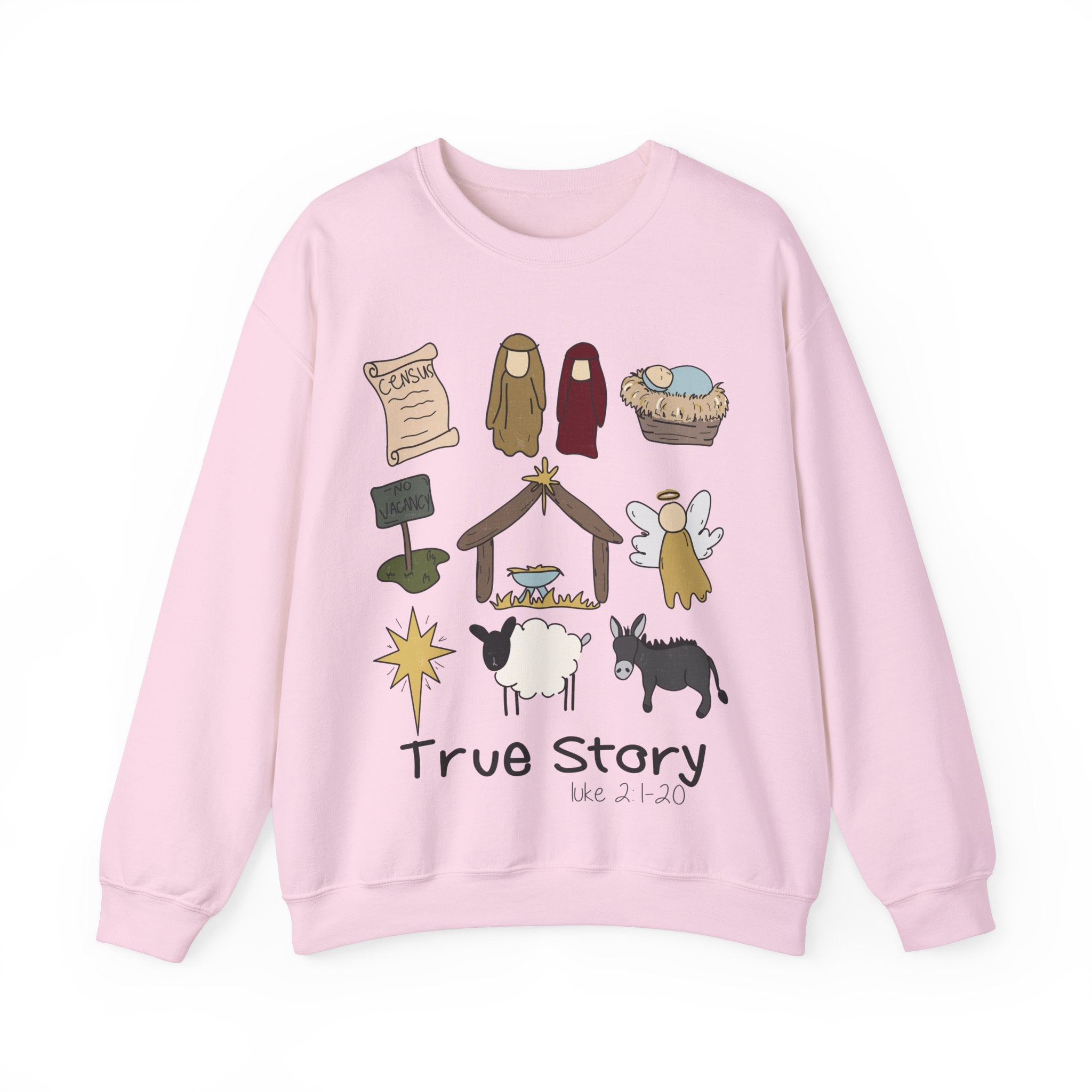 Gildan True Story Christmas Sweatshirt - Unisex Heavy Blend™ Crewneck