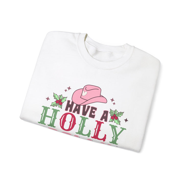 Gildan Have a Holly Dolly Christmas Sweatshirt - Unisex Heavy Blend Crewneck