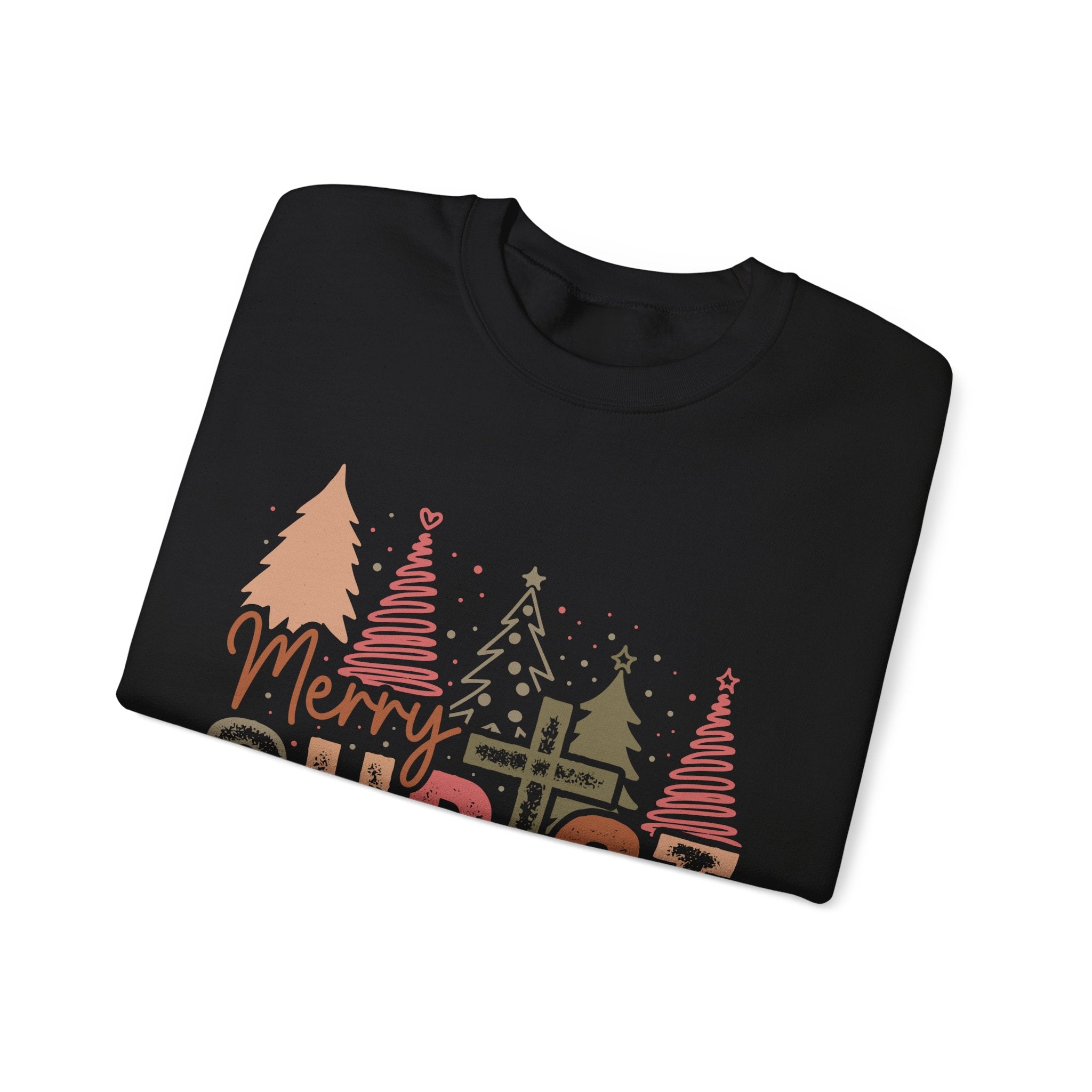 Gildan Merry Christmas Crewneck Sweatshirt - Cozy Holiday Fashion