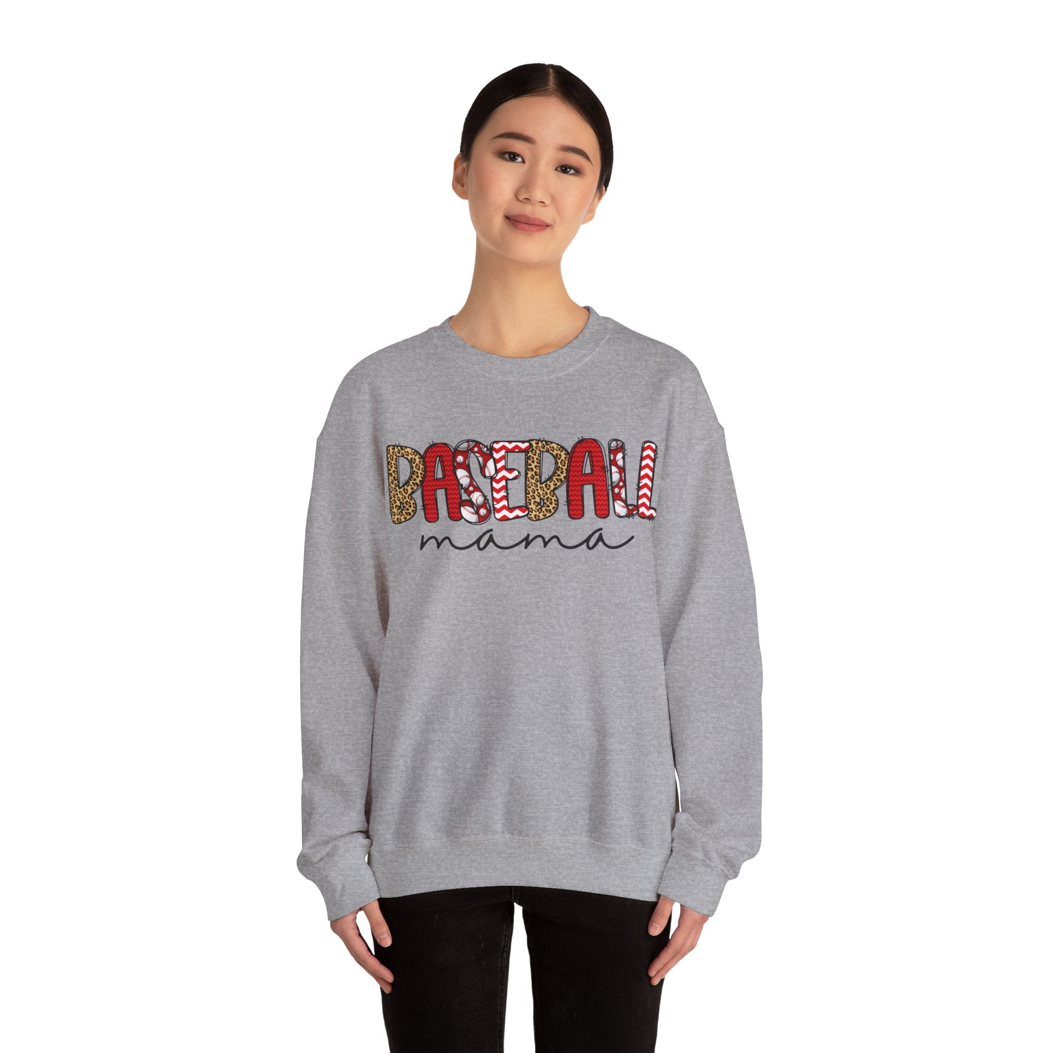 Unisex Heavy Blend™ Crewneck Sweatshirt | Baseball Mom 3