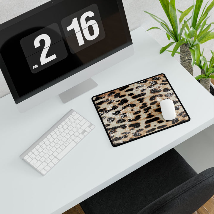 Desk Mat | DISTRESSED LEOPARD