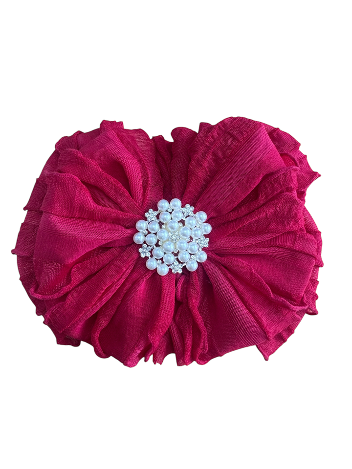 Pearl Ruffled Rockin Royalty Headband
