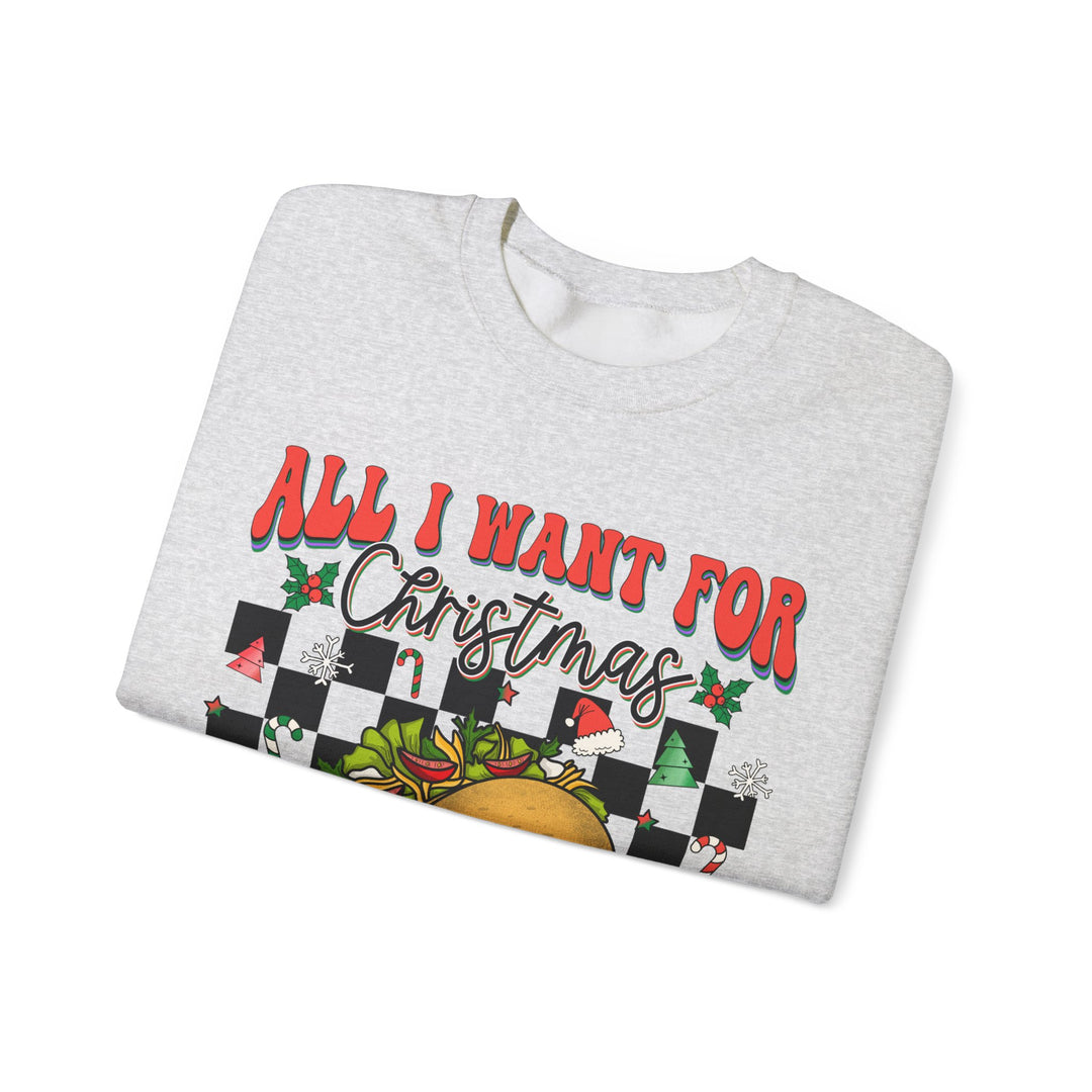 Gildan Fun Christmas Taco Sweatshirt - Unisex Heavy Blend™ Crewneck