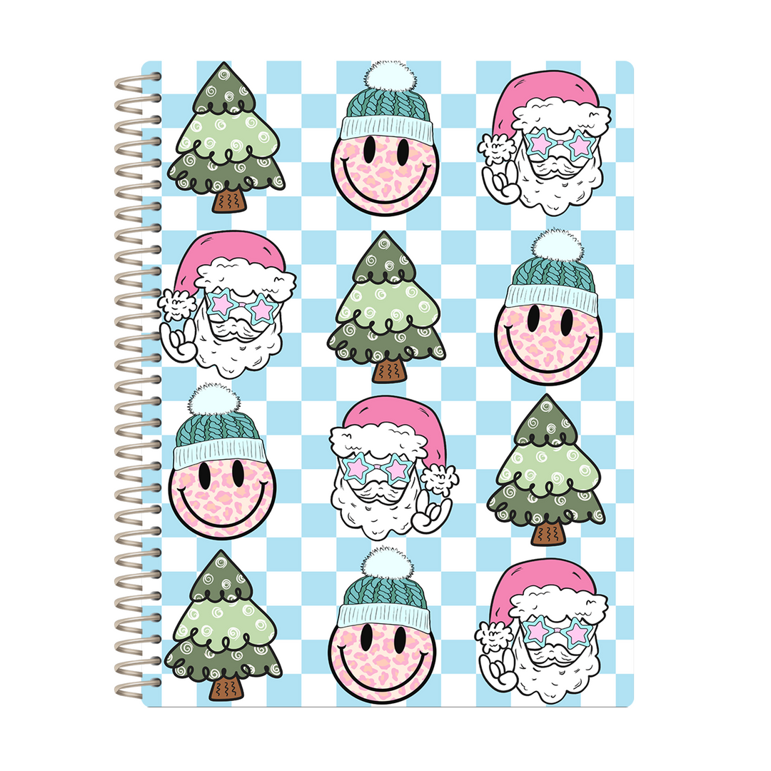 Christmas Colorbook - 15 BLUE RETRO SANTA
