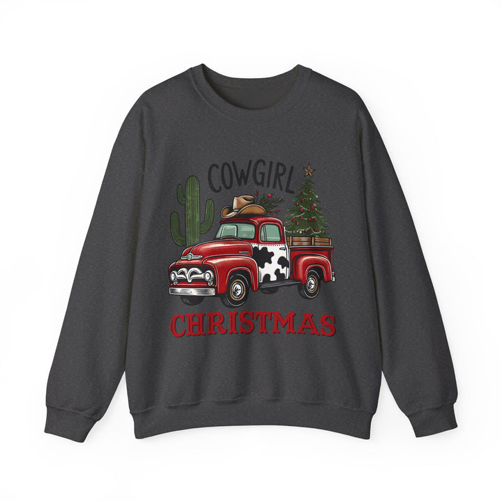 Gildan Cowgirl Christmas Sweatshirt | Unisex Heavy Blend Crewneck