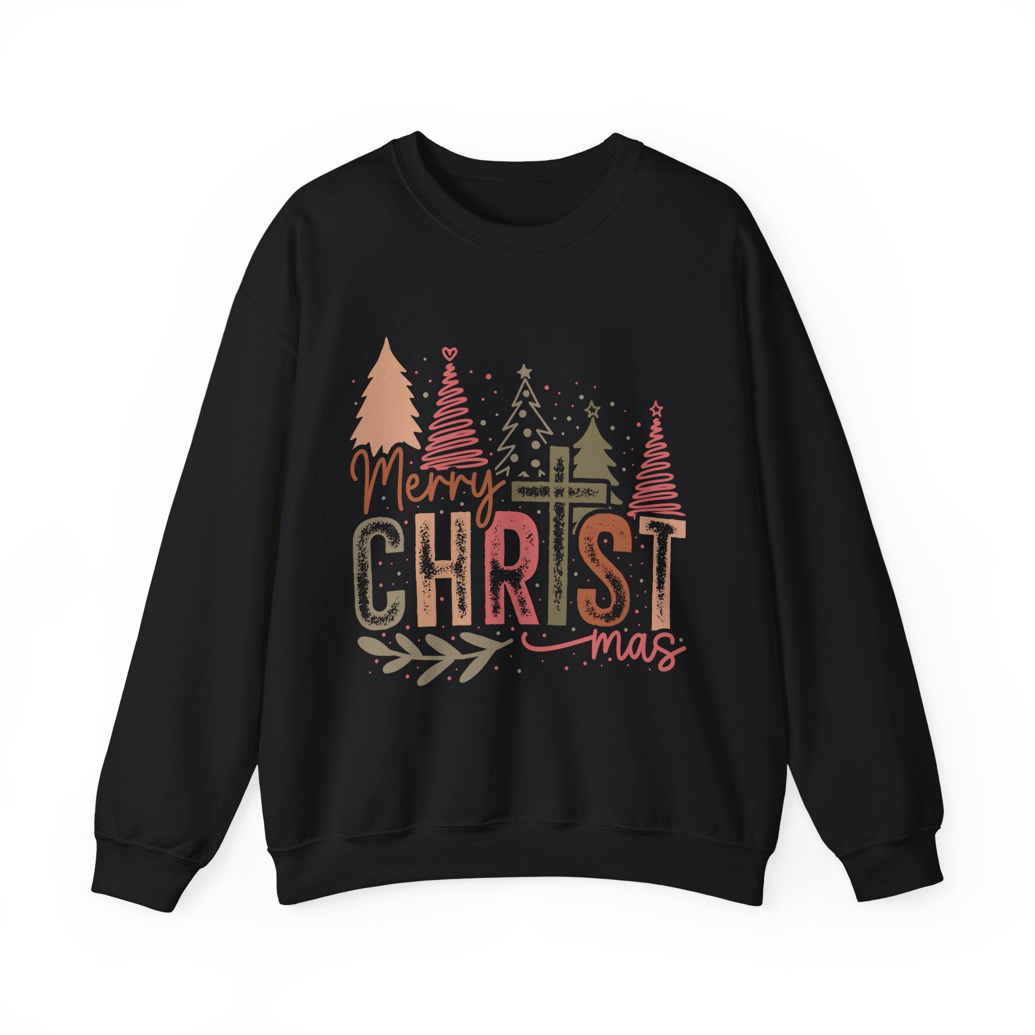 Gildan Merry Christmas Crewneck Sweatshirt - Cozy Holiday Fashion