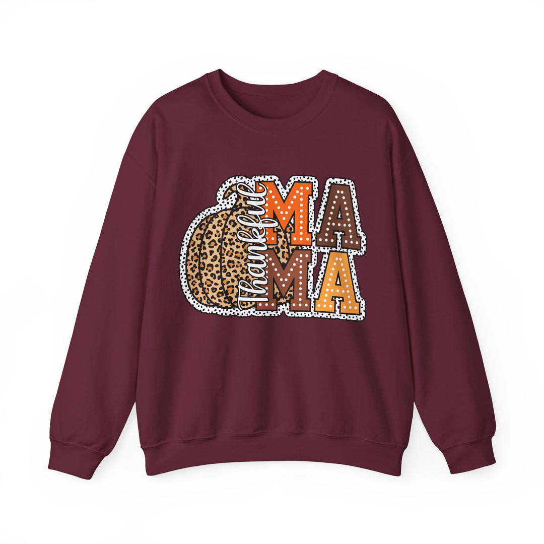 Gildan Leopard Pumpkin Mama Crewneck Sweatshirt - Fall Fashion for Moms