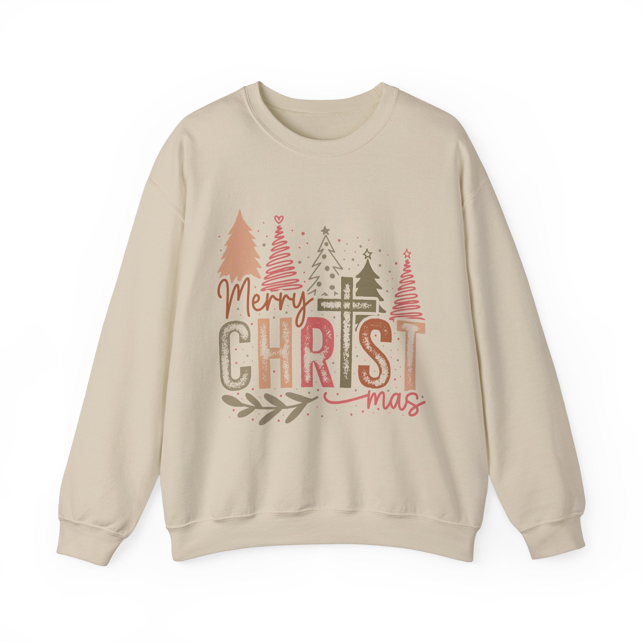 Gildan Merry Christmas Crewneck Sweatshirt - Cozy Holiday Fashion