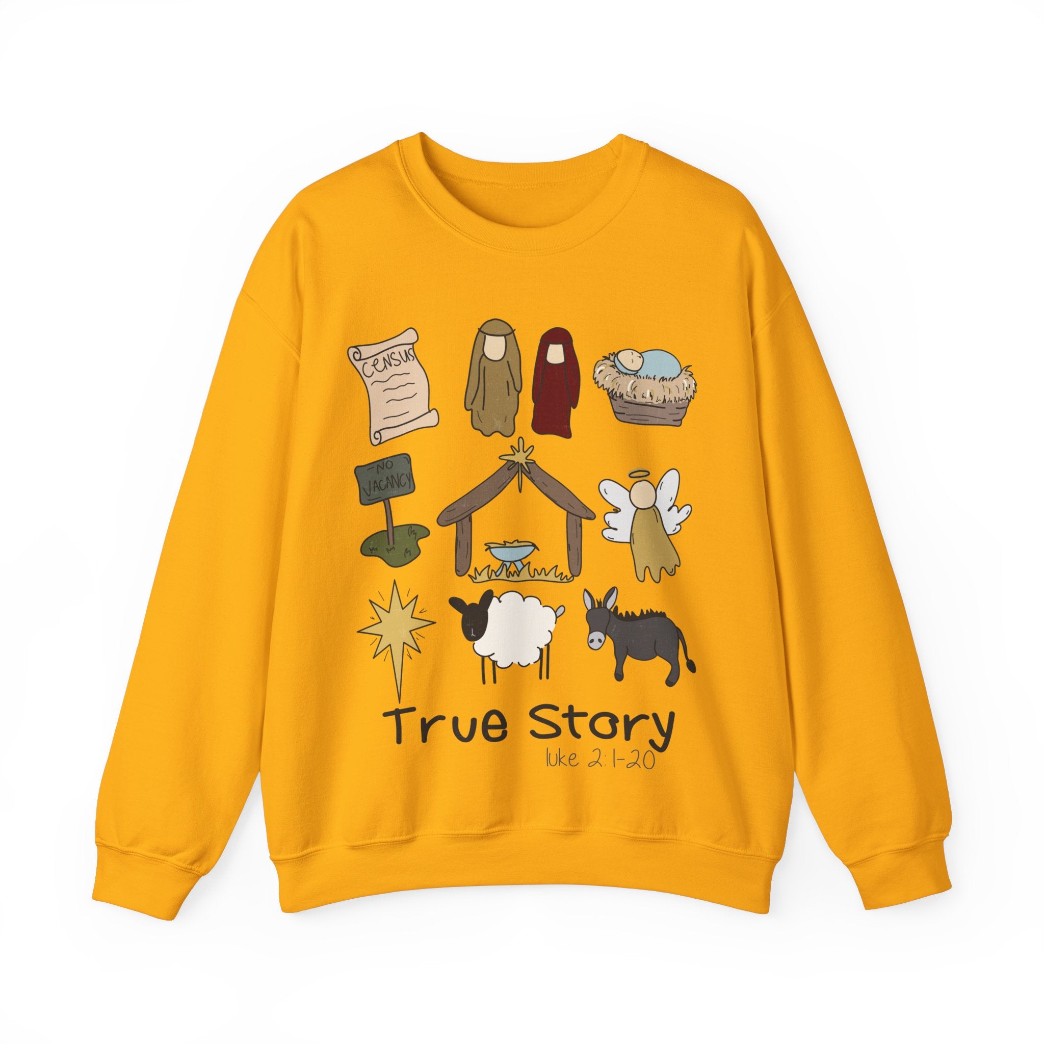 Gildan True Story Christmas Sweatshirt - Unisex Heavy Blend™ Crewneck