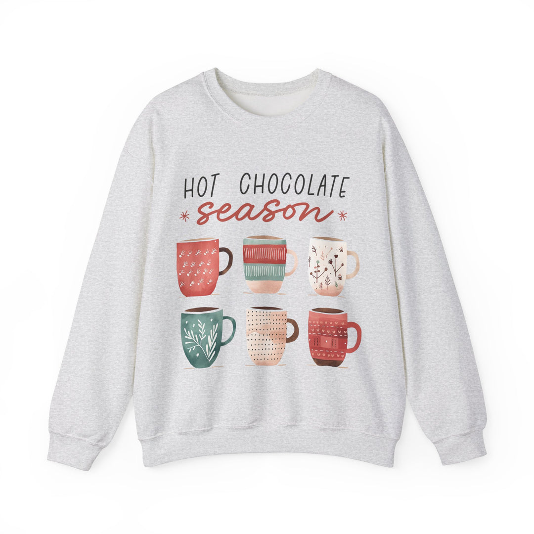 Gildan Hot Chocolate Season Crewneck Sweatshirt - Cozy Unisex Winter Apparel