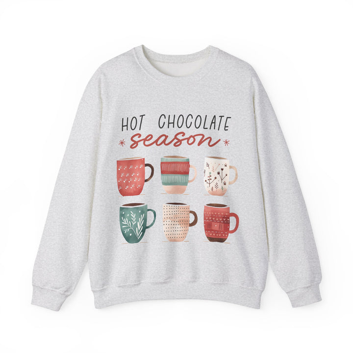 Gildan Hot Chocolate Season Crewneck Sweatshirt - Cozy Unisex Winter Apparel