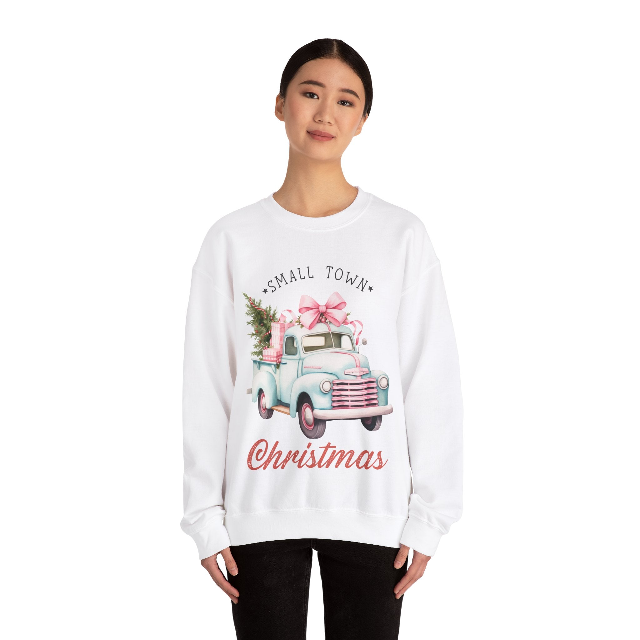 Gildan Small Town Christmas Unisex Heavy Blend™ Crewneck Sweatshirt