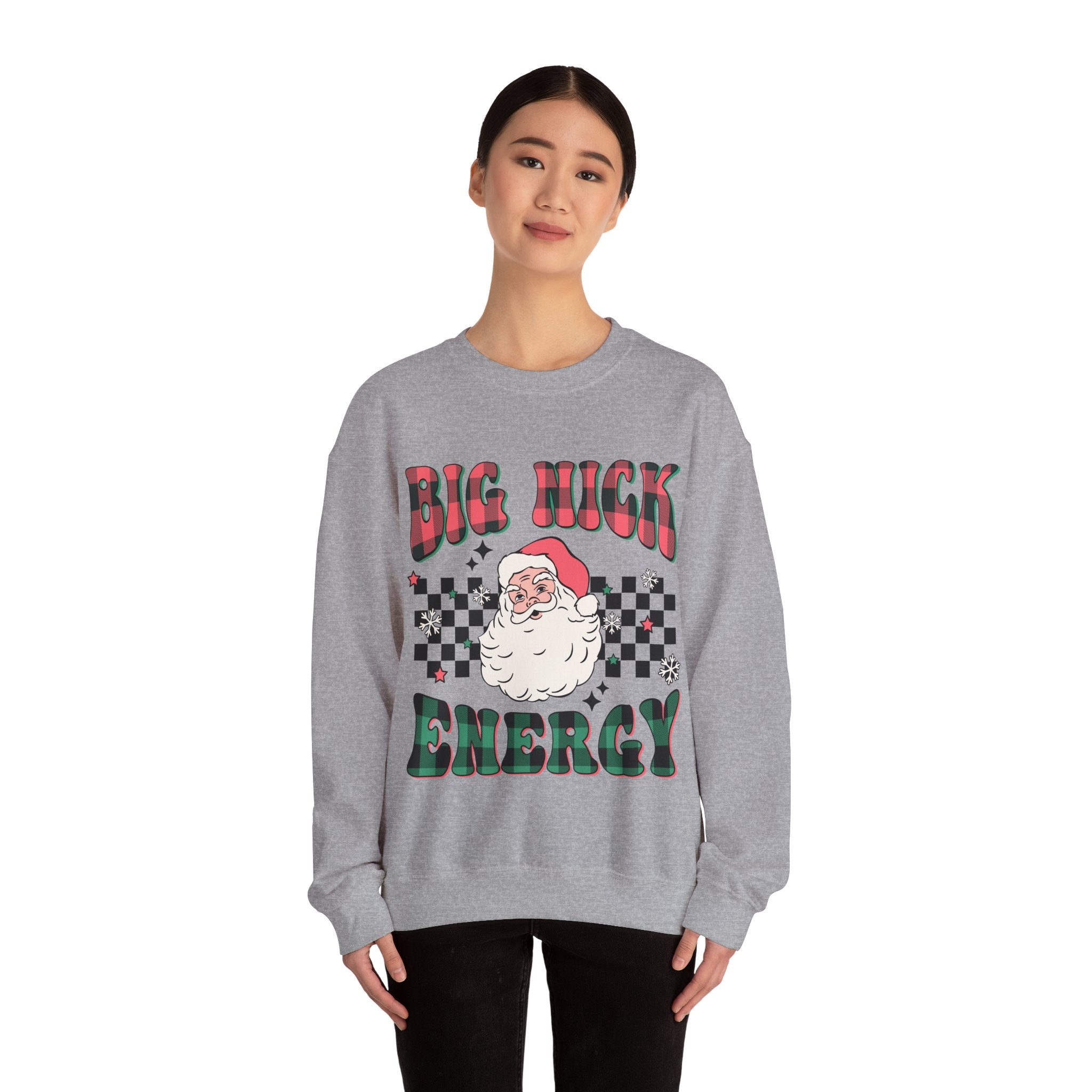 Gildan Big Nick Energy Unisex Crewneck Sweatshirt - Cozy Holiday Vibes