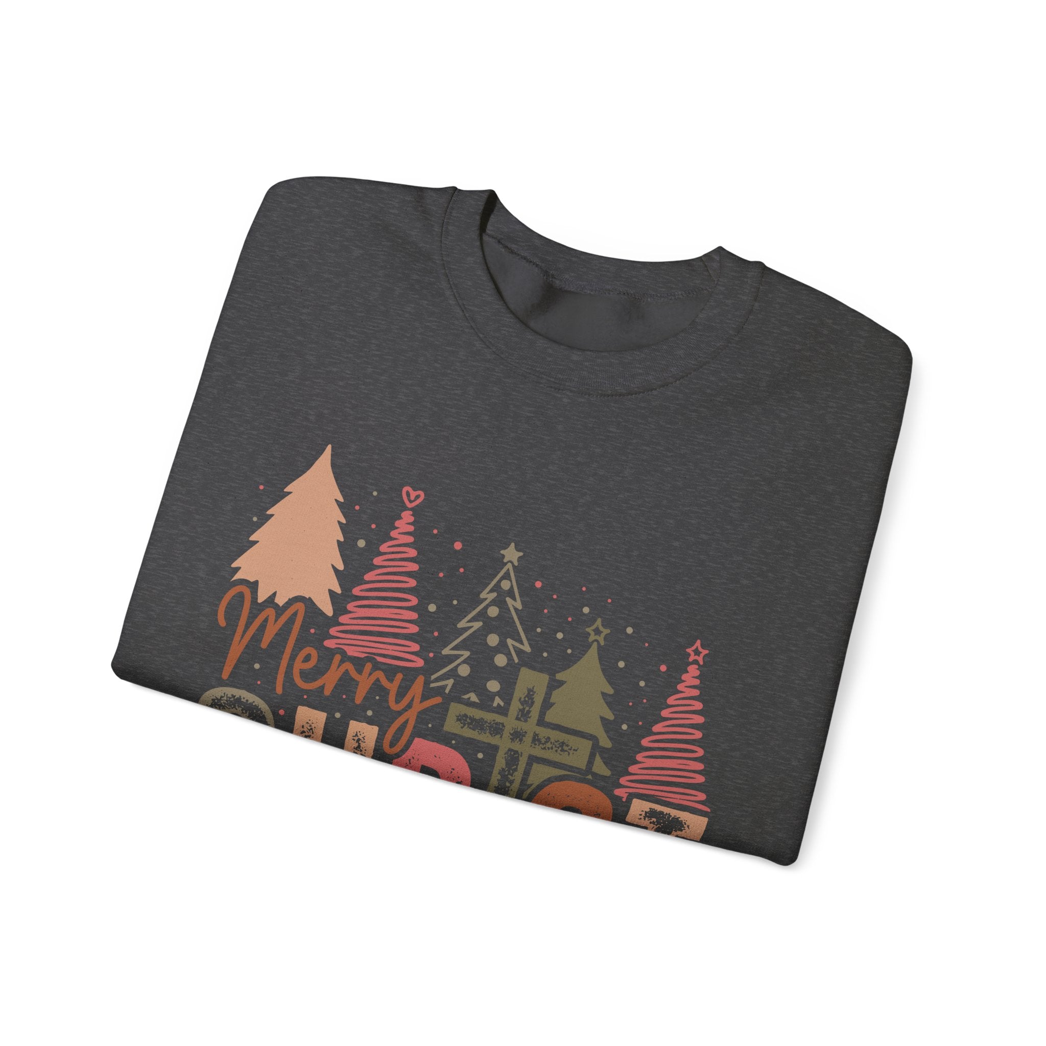 Gildan Merry Christmas Crewneck Sweatshirt - Cozy Holiday Fashion