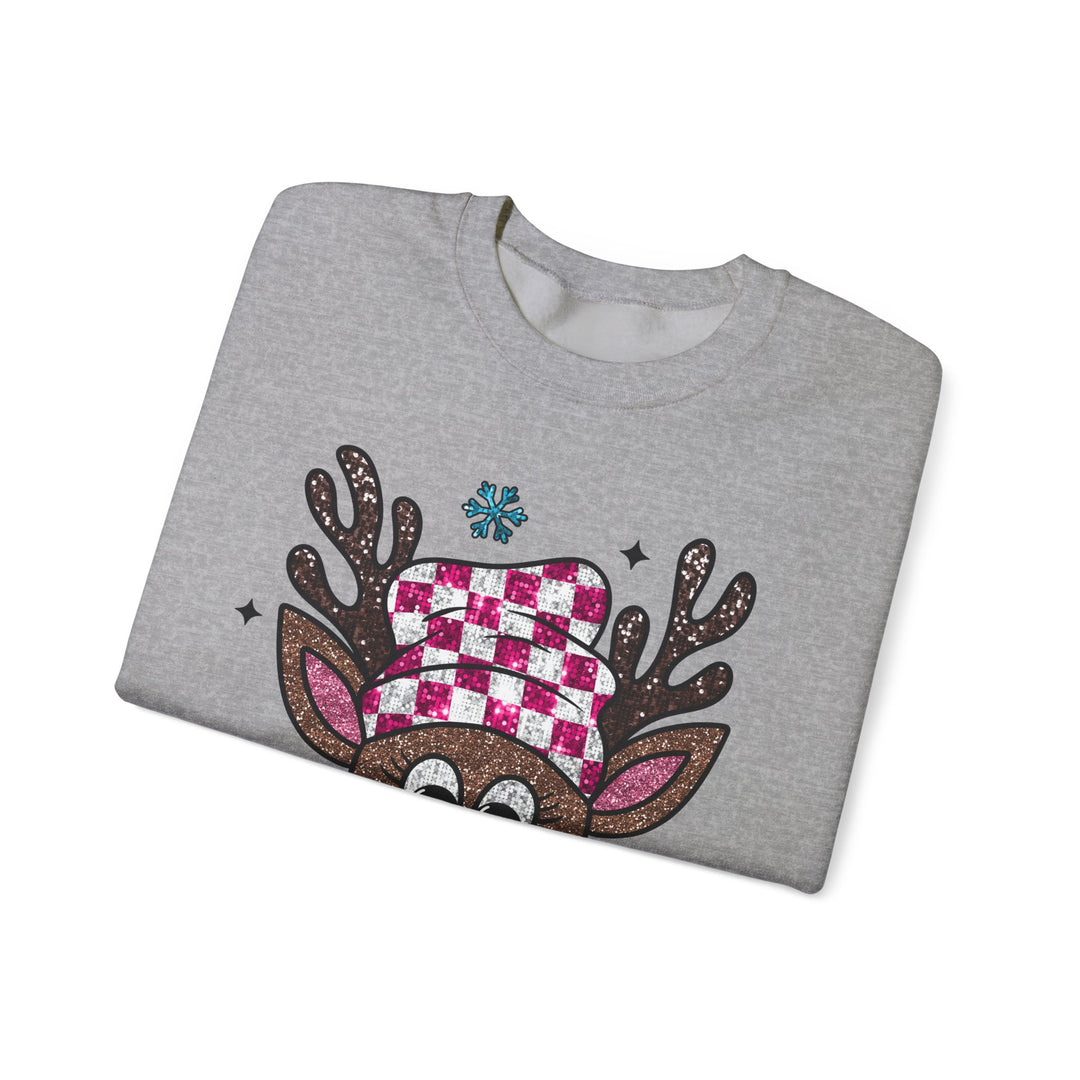 Gildan Cozy Rudolph Christmas Crewneck Sweatshirt