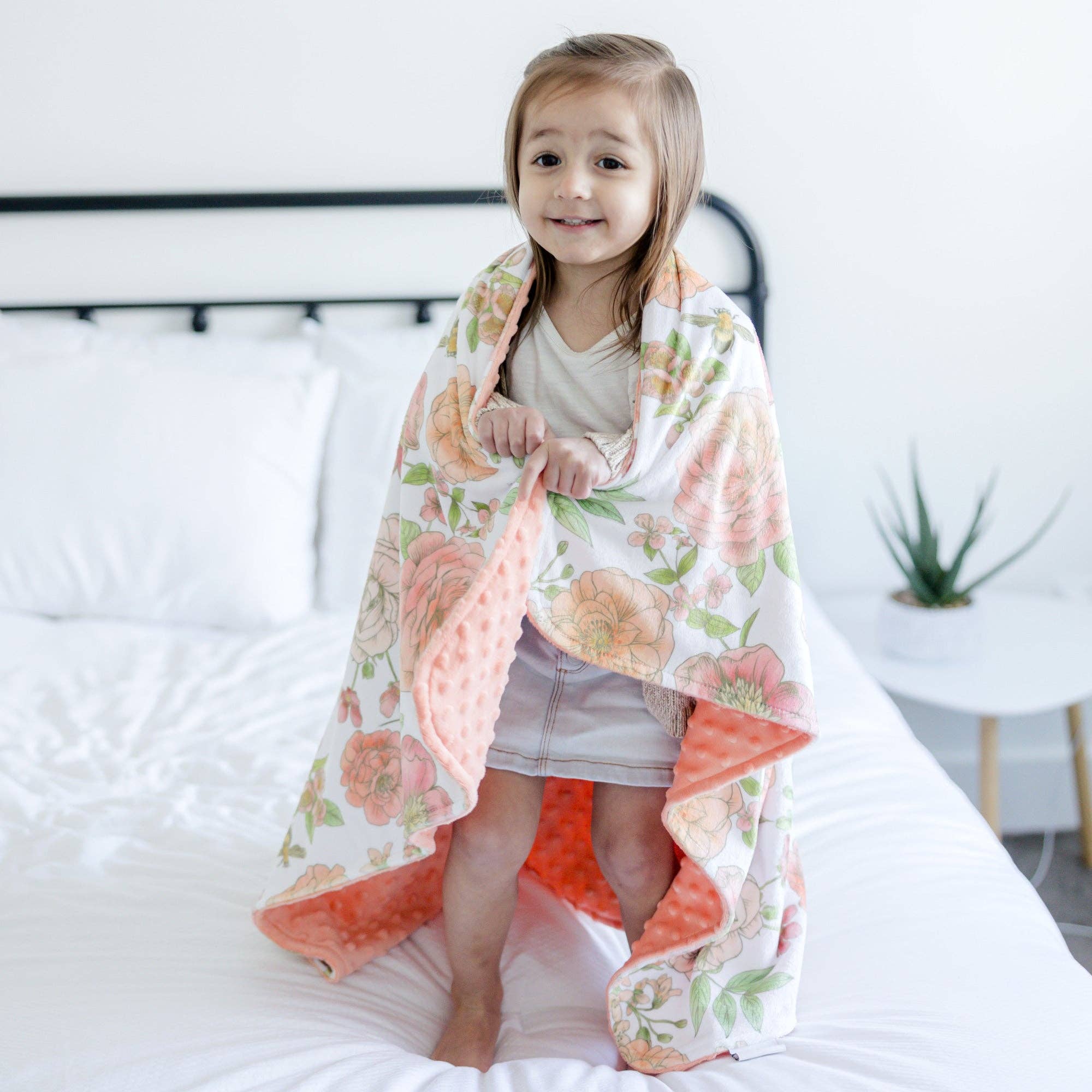 Baby & Toddler Minky Blanket - Botanical Florals