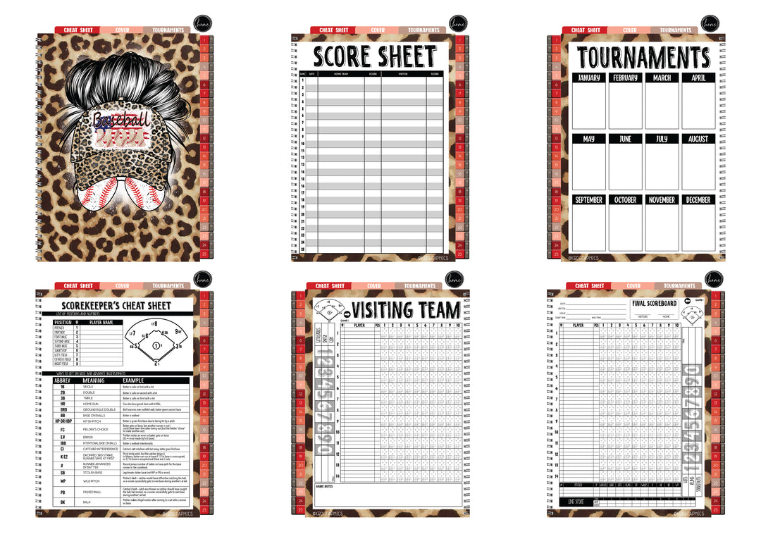 Digital Baseball Scorebook  - BASEBALL CAP MOM