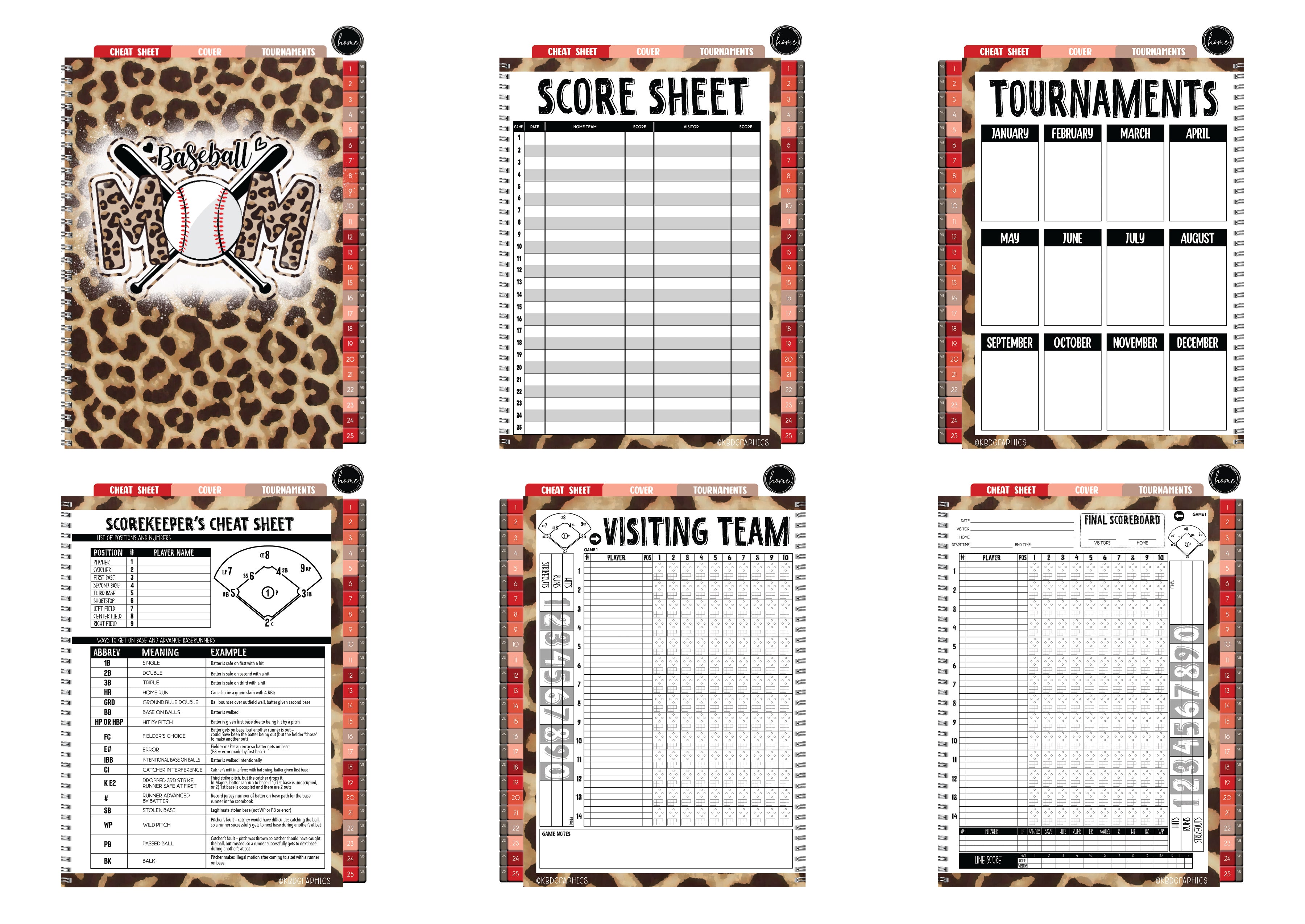 Digital Baseball Scorebook  - BASEBALL MOM BATS