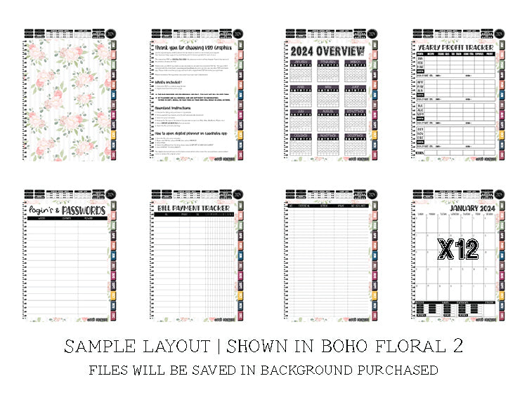 2024 Digital Keepall | BOHO FLORAL 3