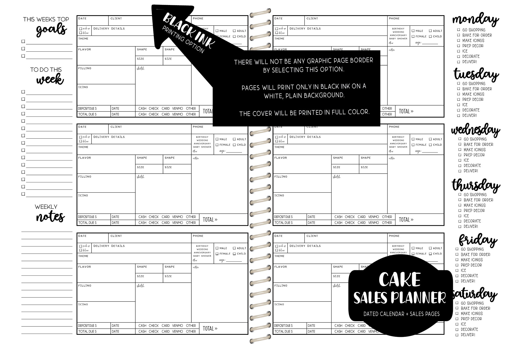 Cake Co. Sales Planner - JD BOHO 1