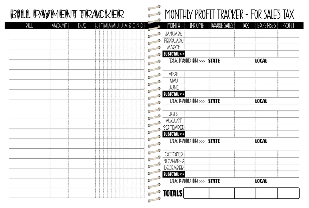 Cake Co. Sales Planner - AUTUMN NAVY FLORAL