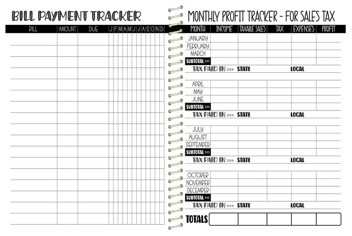 Cake Co. Sales Planner - AUTUMN NAVY FLORAL