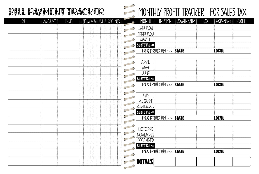 Cake Co. Sales Planner - BW BUFFALO PLAID