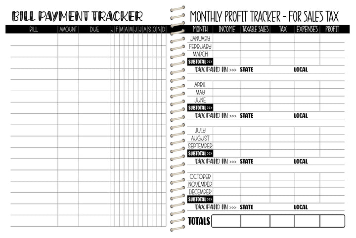 Cake Co. Sales Planner - BW BUFFALO PLAID