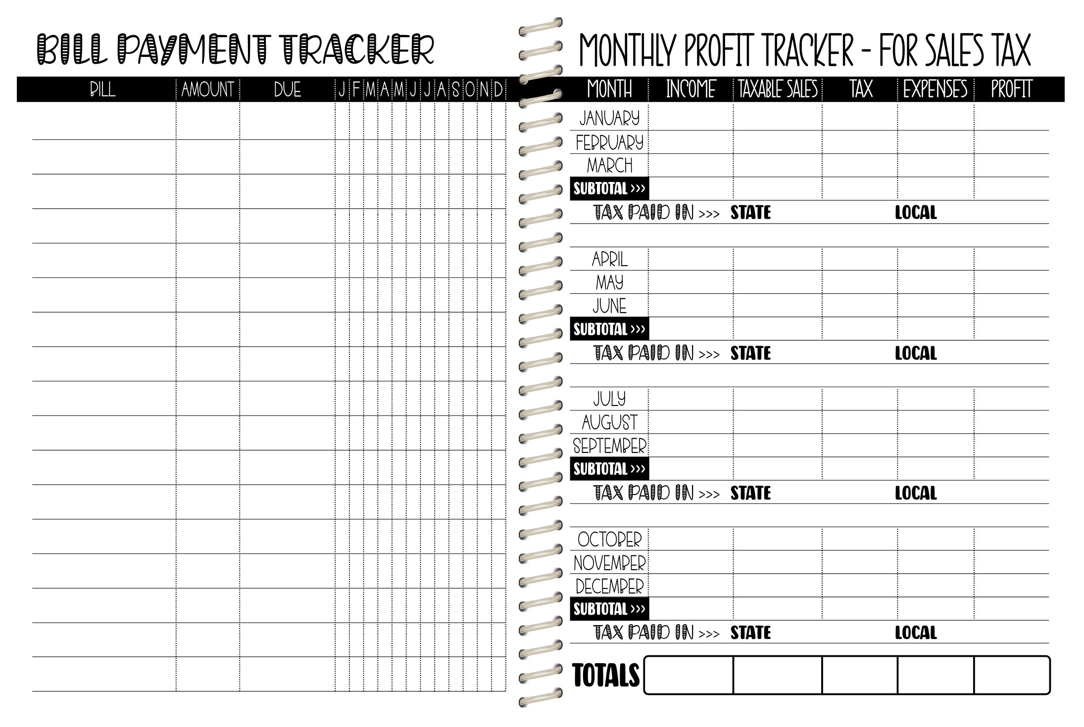 Cake Co. Sales Planner - JD BOHO 1