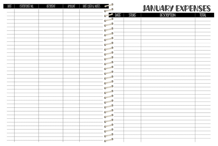 Cake Co. Sales Planner - AUTUMN NAVY FLORAL