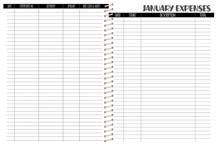 Cake Co. Sales Planner - AQUA SERAPE