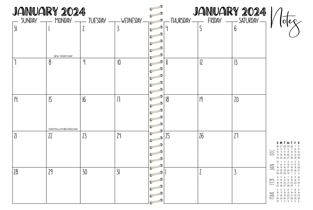 Cake Co. Sales Planner - AUTUMN NAVY FLORAL