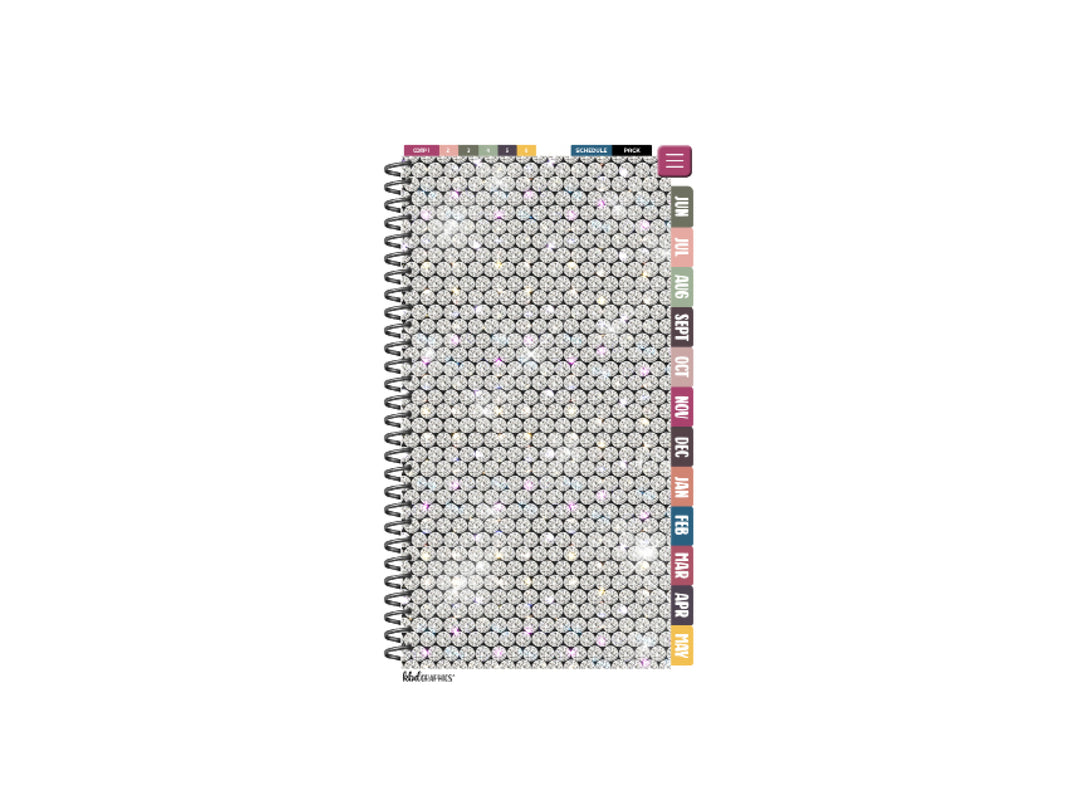 2024 2025 PhoneLife Cheer Digital Planner | GLAM RHINESTONES