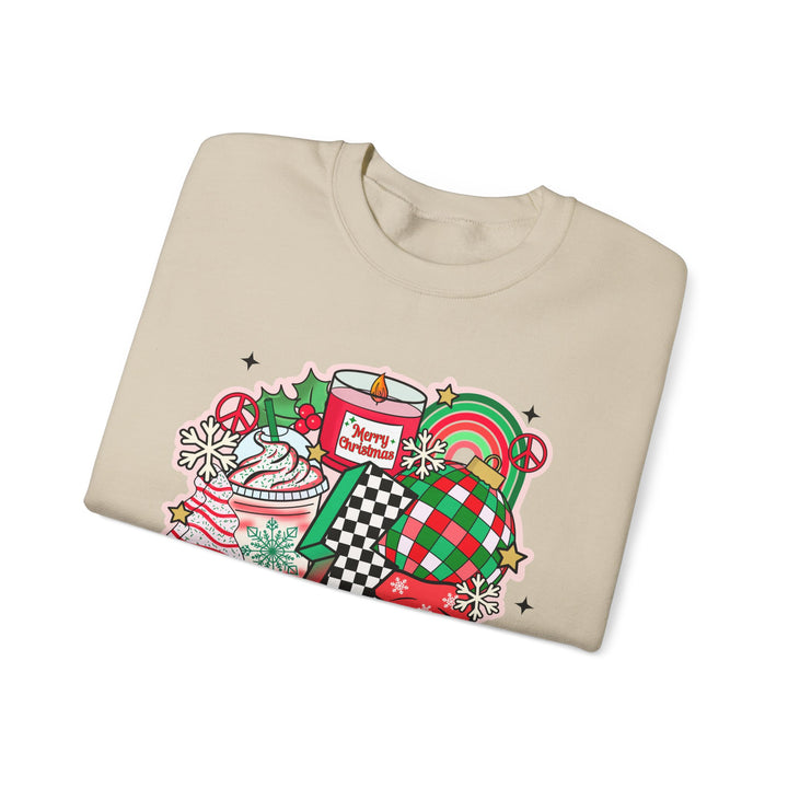 Gildan Unisex Heavy Blend™ Crewneck Sweatshirt | Retro Christmas Collage
