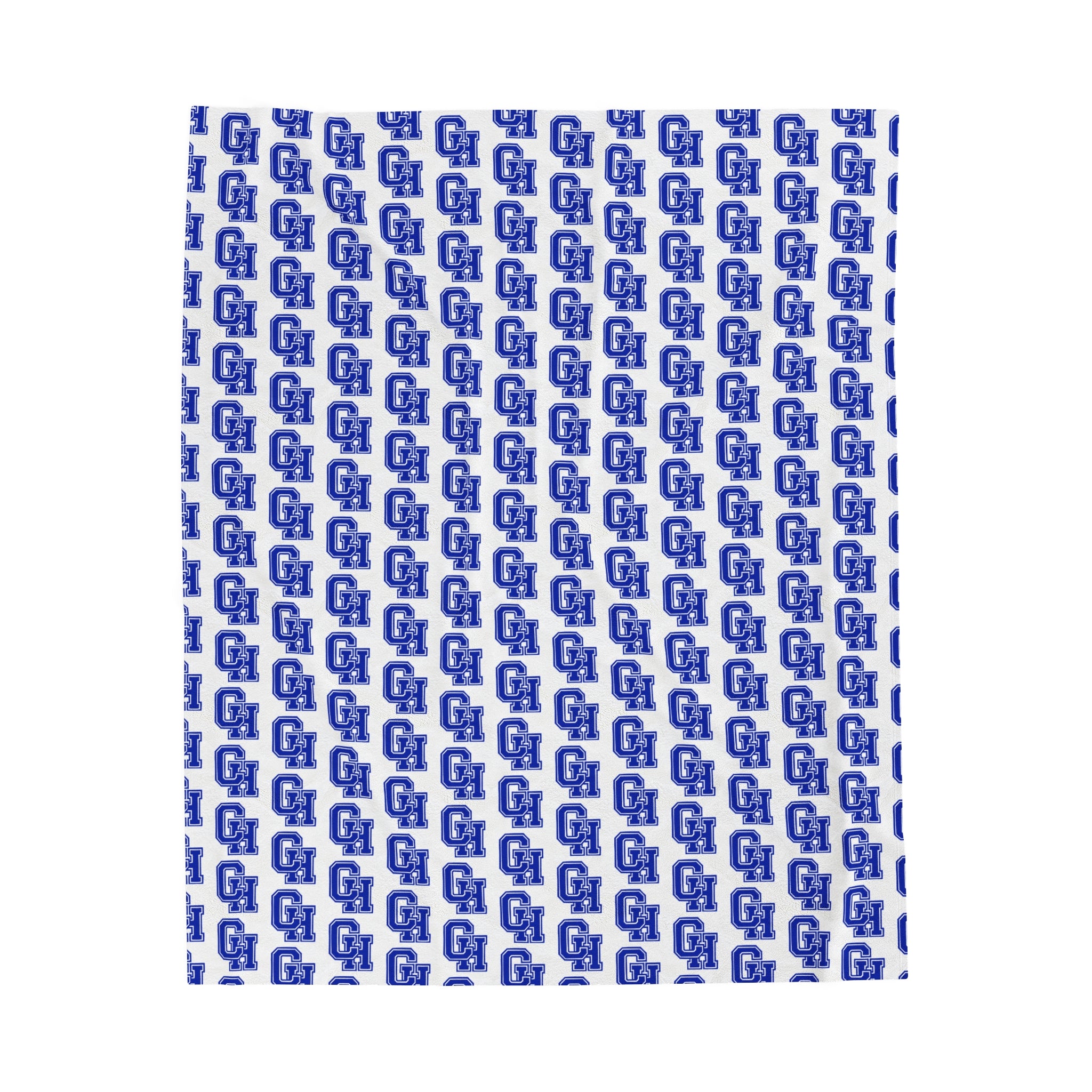 Blue Devil Pattern SCHOOL SPIRIT BLANKET | CENTRAL HEIGHTS BLUE DEVILS PATTERN – KBD Graphics