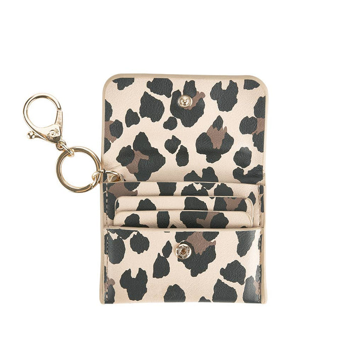 Leopard Itzy Mini Wallet™ Card Holder & Key Chain Charm