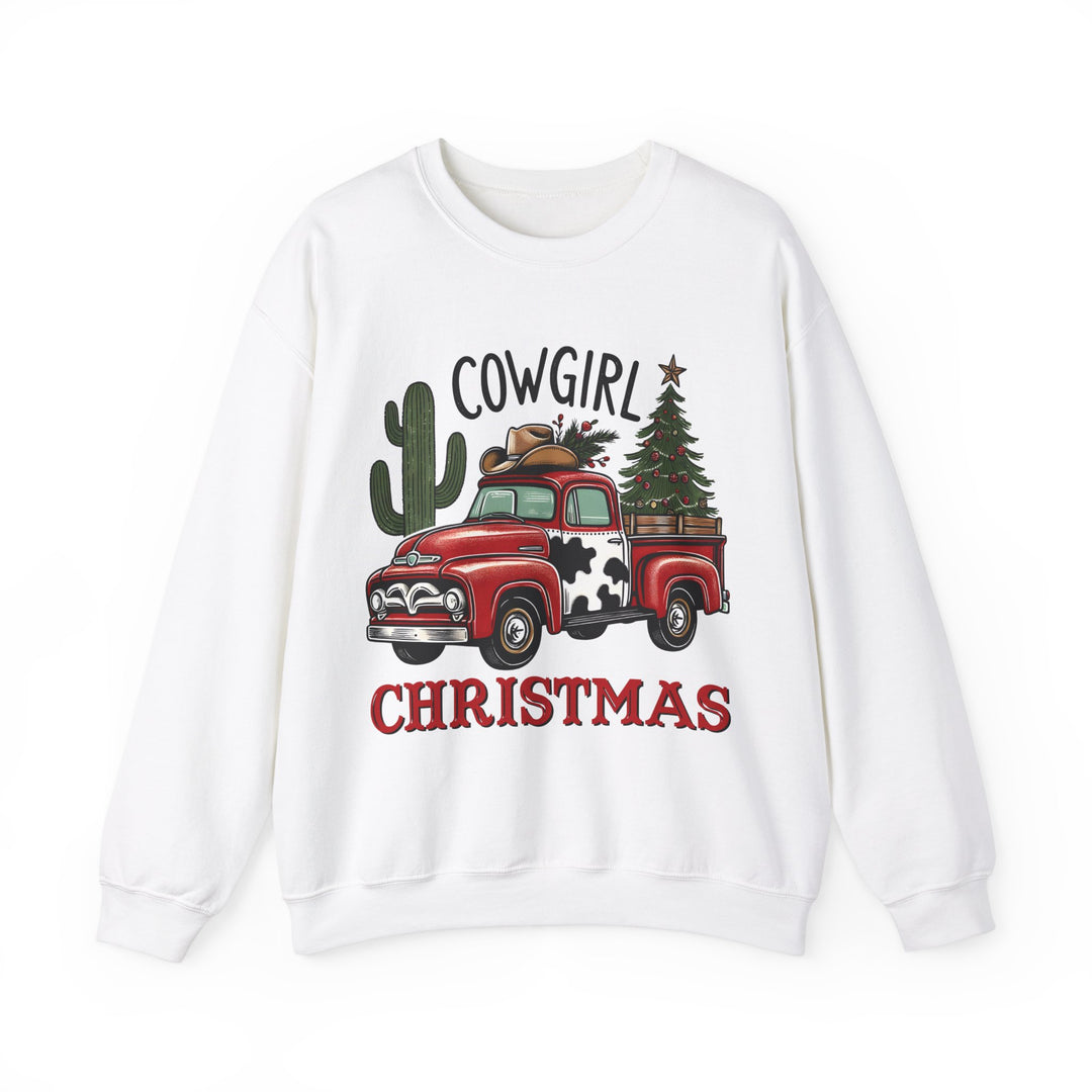 Gildan Cowgirl Christmas Sweatshirt | Unisex Heavy Blend Crewneck